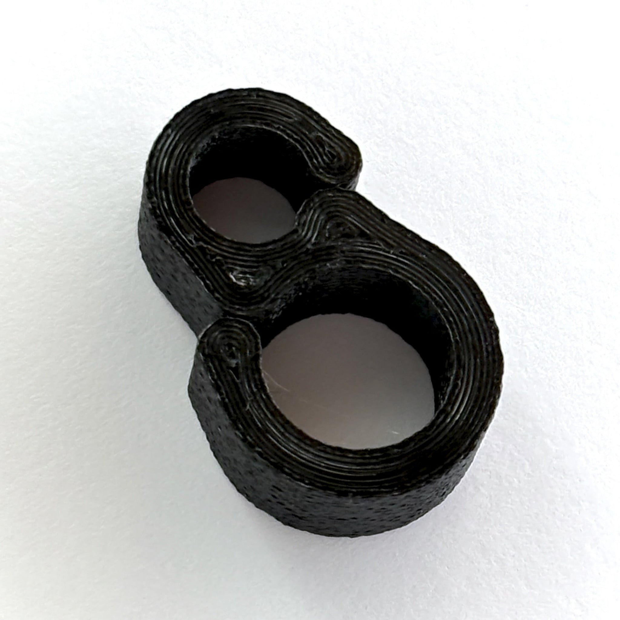 underside of cineAKS cable tidy showing 3d printed finish