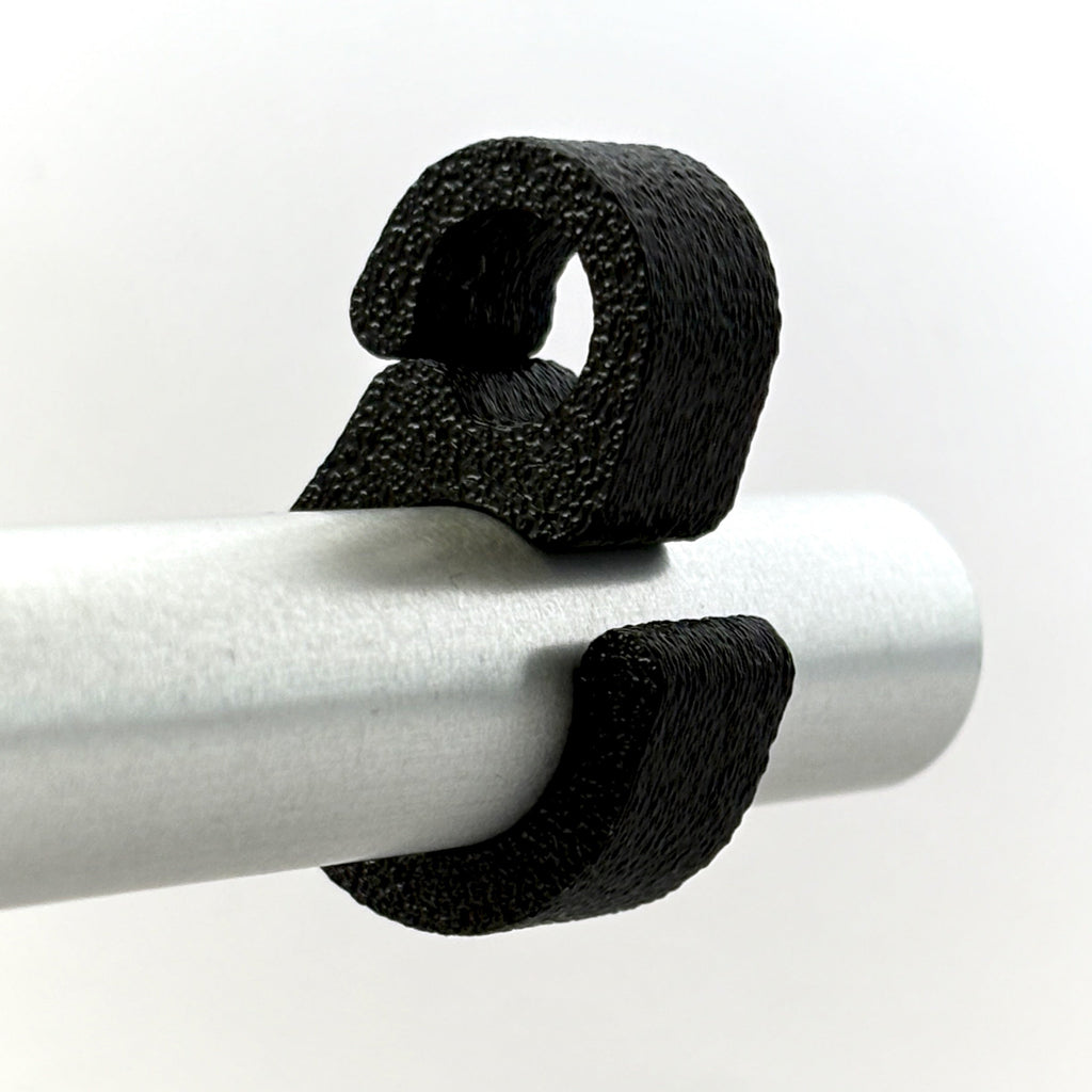 15mm camera rod cable clip mounted on aluminum rod