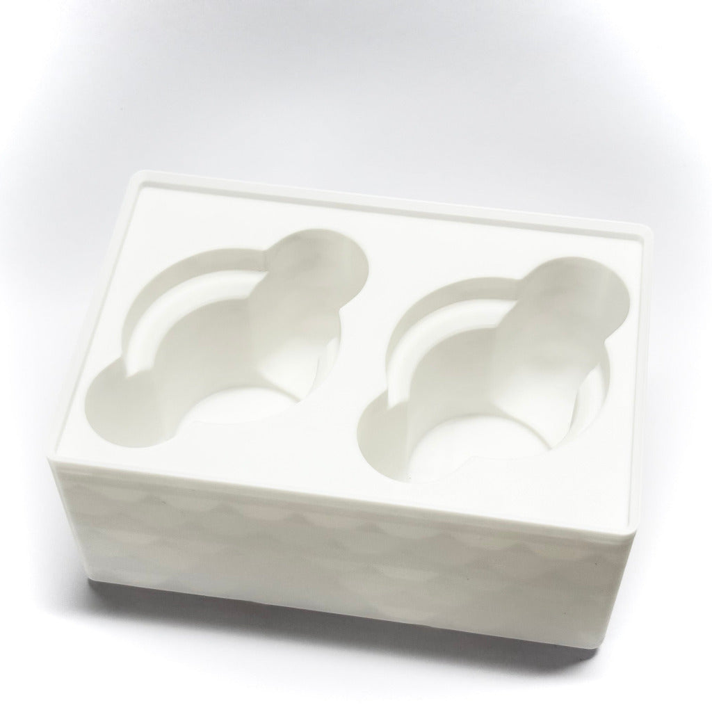 A 2x3x8 Gridfinity bin for 1.5x Extra Offset cforce gears, shown on a clean white background.