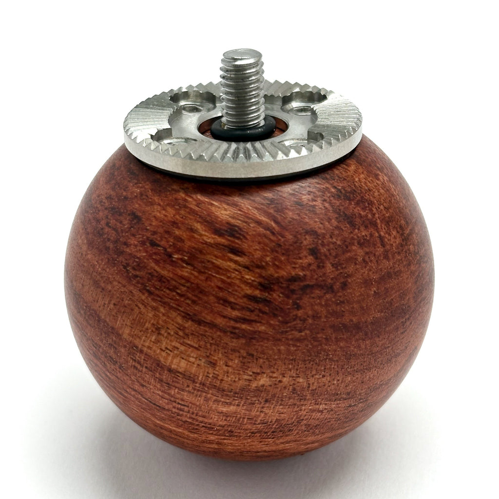 Wooden ball camera handle with arri rosette