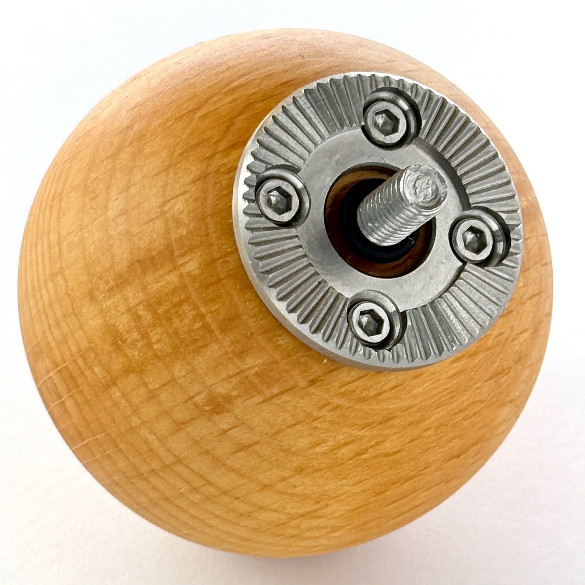 Ergonomic camera handle grip made from wood