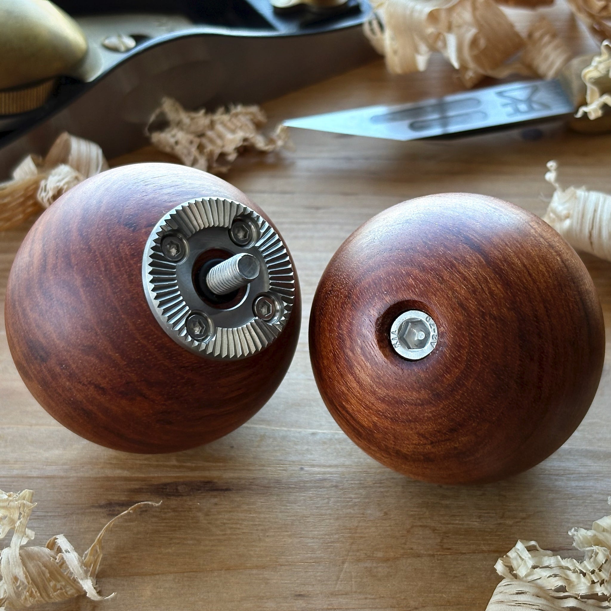 wooden hand grip pair for cinema cameras