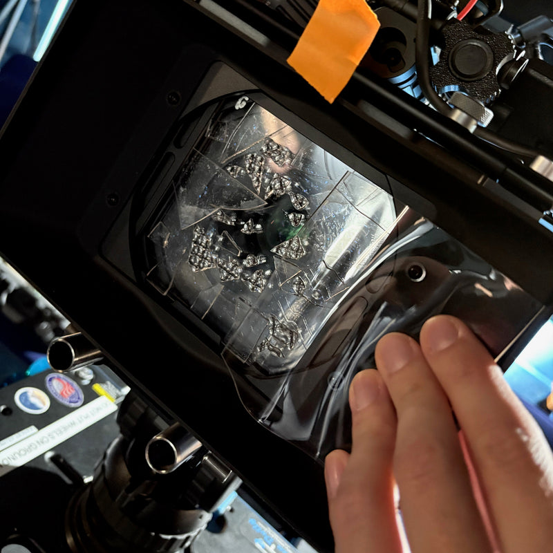 custom fractal prism filter in matte box for cinematography