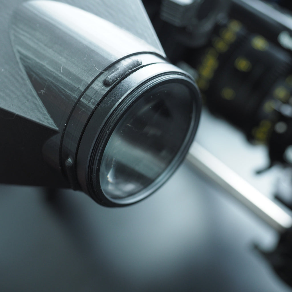 closeup of Sony FX6 evf diopter