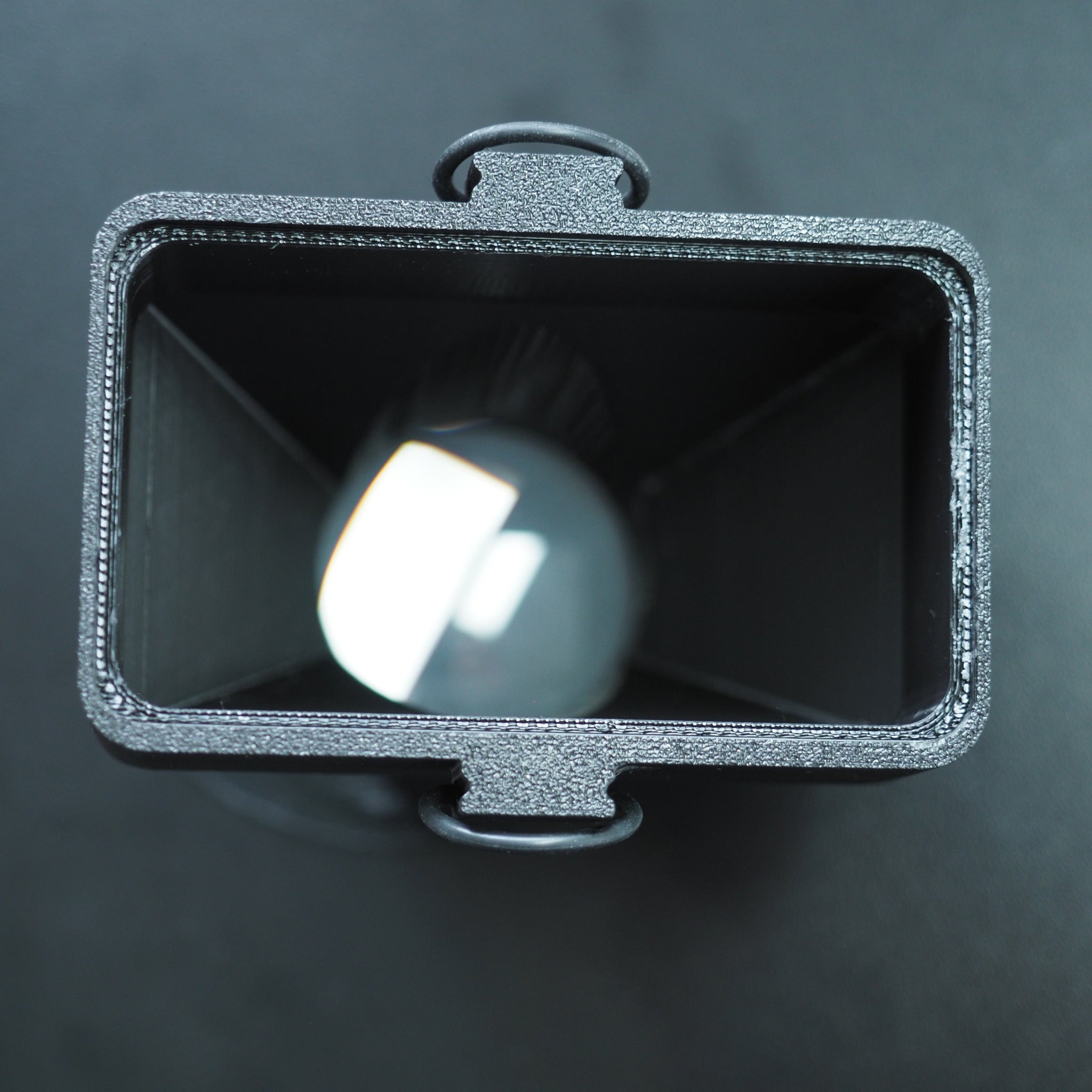 Inside view of the cineAKS Sony FX6 LCD loupe